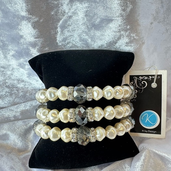 K By Design Diva Collection Baroque Pearl Statement Bracelet - Picture 8 of 9